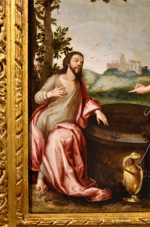 Christus Und Die Samariterin, Ludovico Pozzoserrato (Antwerpen 1550 - Treviso 1605)