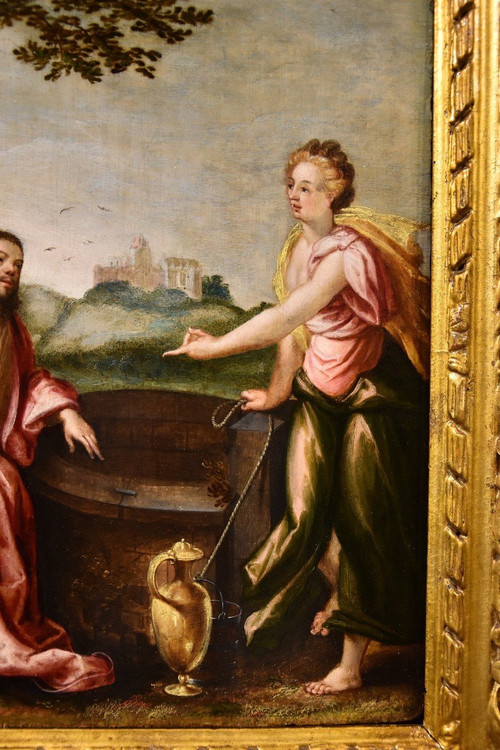 Christus Und Die Samariterin, Ludovico Pozzoserrato (Antwerpen 1550 - Treviso 1605)