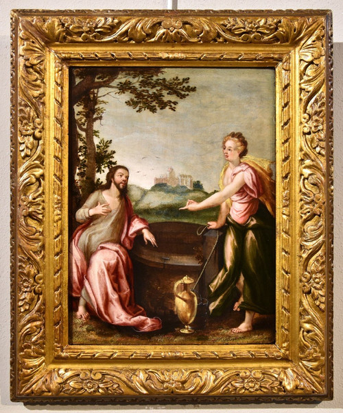 Christus Und Die Samariterin, Ludovico Pozzoserrato (Antwerpen 1550 - Treviso 1605)