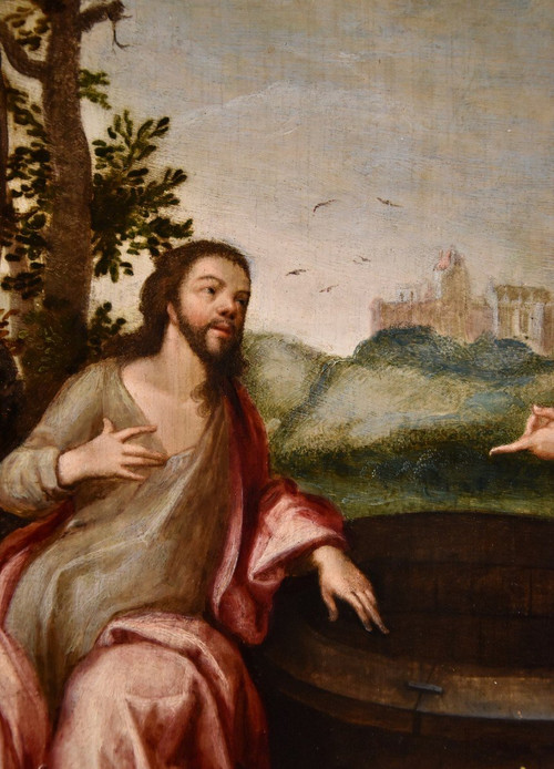 Christus Und Die Samariterin, Ludovico Pozzoserrato (Antwerpen 1550 - Treviso 1605)