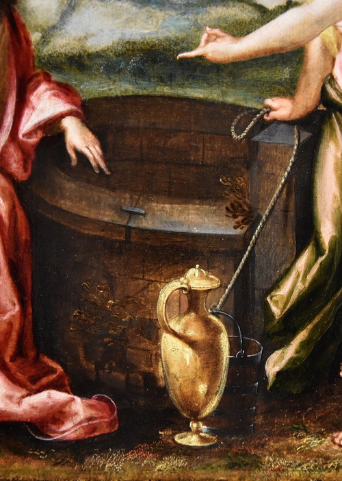 Christus Und Die Samariterin, Ludovico Pozzoserrato (Antwerpen 1550 - Treviso 1605)