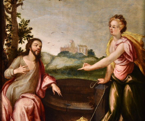 Christus Und Die Samariterin, Ludovico Pozzoserrato (Antwerpen 1550 - Treviso 1605)