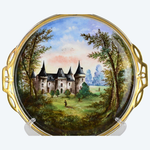 Grand Plateau En Porcelaine De Limoges