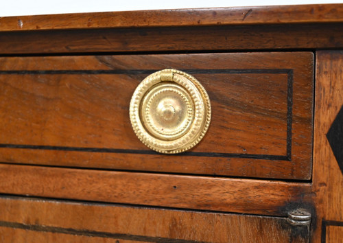 Petit Meuble de Salon en Noyer, style Transition Louis XVI/Directoire – 1ère Partie XIXe