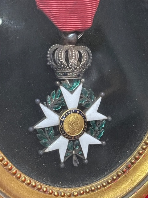 Medaglia della Legione d'Onore in Argento e Smalto Enrico IV IX sec