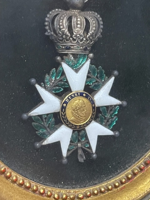 Medaglia della Legione d'Onore in Argento e Smalto Enrico IV IX sec