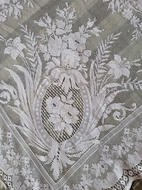 Small lace tablecloth circa 1900