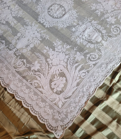 Small lace tablecloth circa 1900