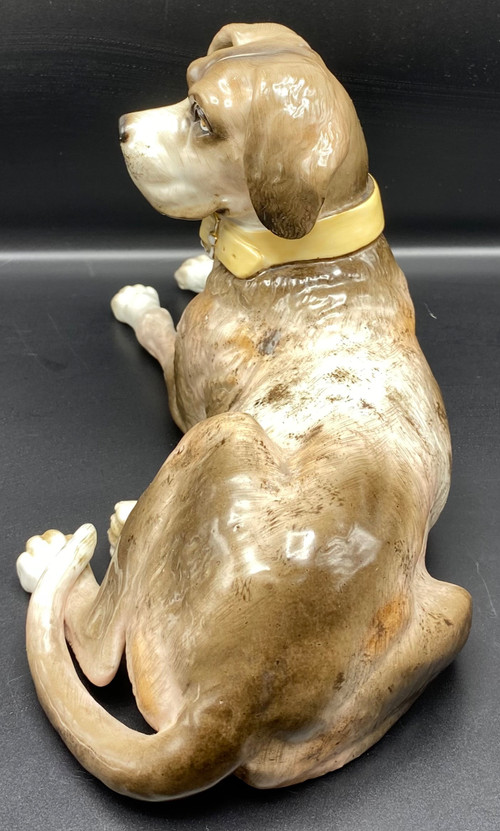 CANE IN PORCELLANA DI SASSONIA