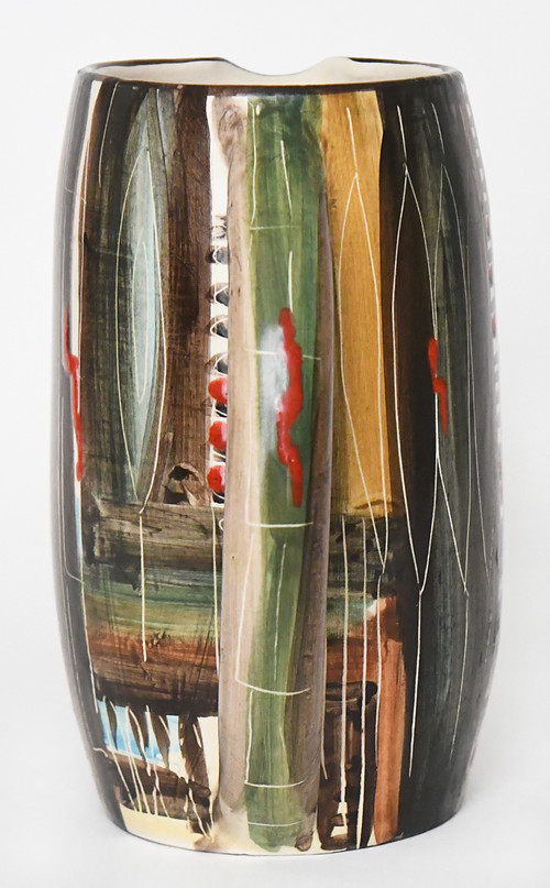 Servizio vintage di aranciata in ceramica della manifattura "Fenice" di Albisola (Italia)