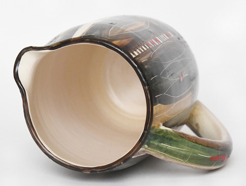Servizio vintage di aranciata in ceramica della manifattura "Fenice" di Albisola (Italia)