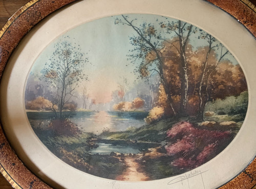 Eau forte signée  Chabridon 
