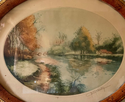 Etching signed Chabridon