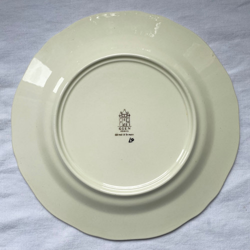 Service of 6 plates Gien model Rambouillet