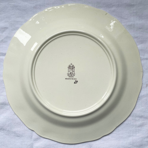 Service of 6 plates Gien model Rambouillet
