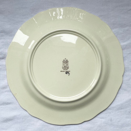 Service of 6 plates Gien model Rambouillet
