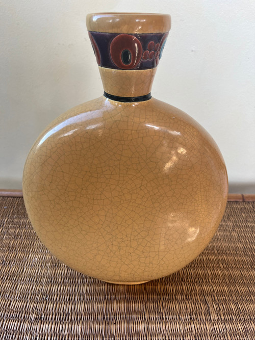 Gourde en  émaux de Longwy