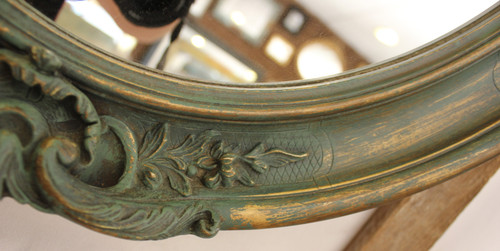 Oval Mirror Louis XV Style, Shell 51 X72 Cm