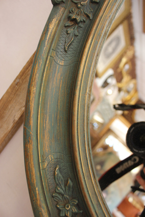 Oval Mirror Louis XV Style, Shell 51 X72 Cm