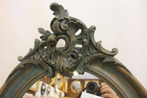 Oval Mirror Louis XV Style, Shell 51 X72 Cm