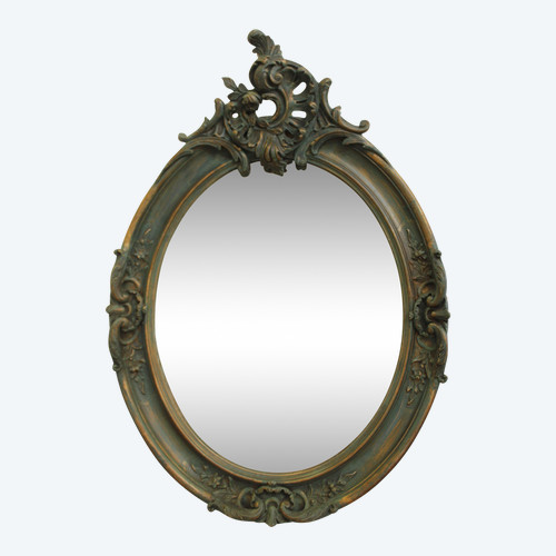 Oval Mirror Louis XV Style, Shell 51 X72 Cm