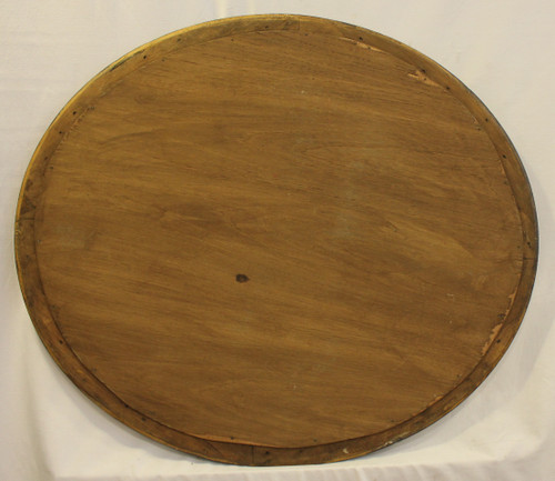 Louis Philippe Oval Mirror, Engraved Original Gold Leaf 64 X 74 Cm