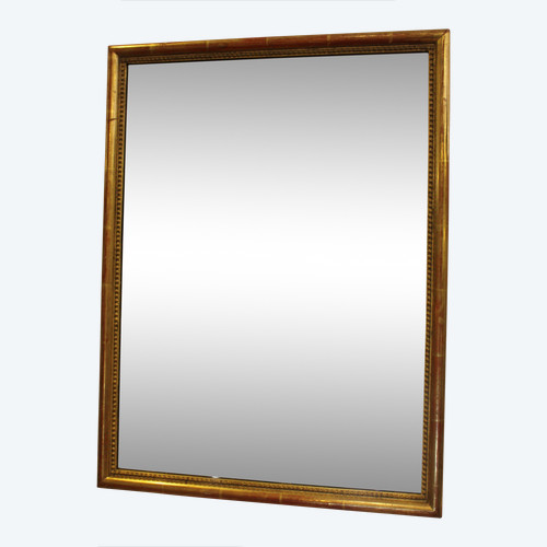 Spiegel Rechteckig Perlen Blattgold 46 X60 Cm