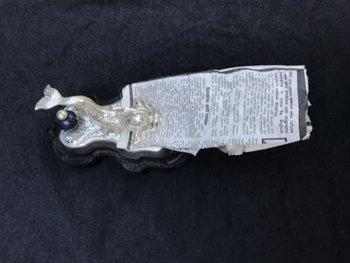 Dauphin Silver Bronze Mail Clip for Letter and Writing
