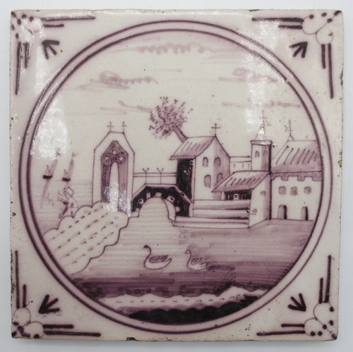 Dodici piastrelle di terracotta, Delft, XVIII secolo.