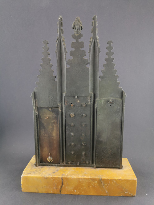 Neo-Gothic Bronze Semainier 19th Century