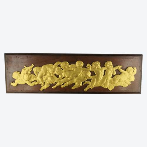 Bronze doré d'ornement aux Putti