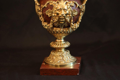 Grande brocca in bronzo dorato e marmo, Napoleone III