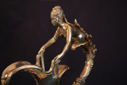 Grande brocca in bronzo dorato e marmo, Napoleone III