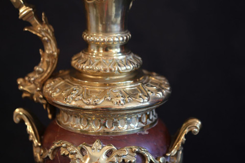 Grande brocca in bronzo dorato e marmo, Napoleone III