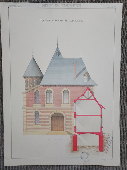 Disegno architettonico del XIX secolo