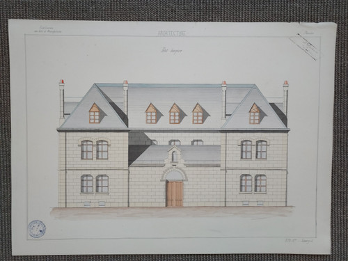 Disegno architettonico del XIX secolo