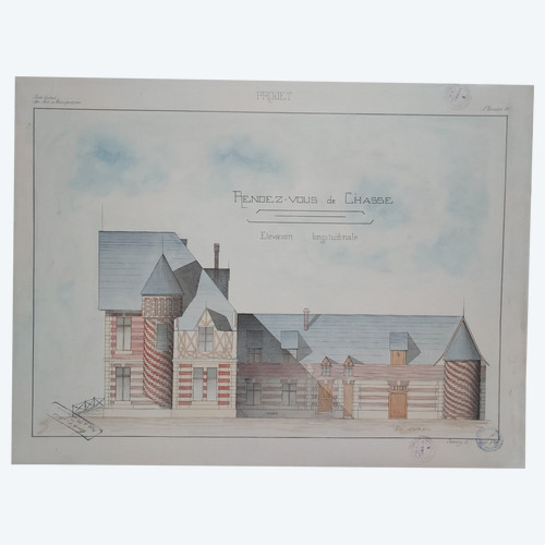 Disegno architettonico del XIX secolo
