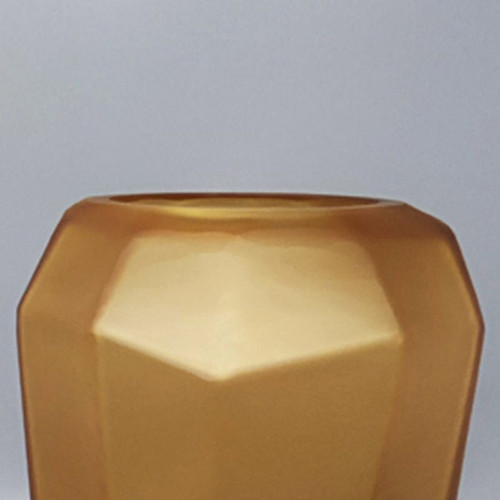 1970 Prächtige polyedrische Vase von Dogi aus Muranoglas. Hergestellt in Italien