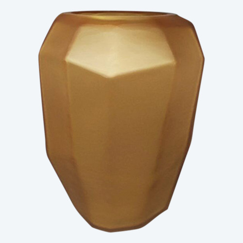 1970 Prächtige polyedrische Vase von Dogi aus Muranoglas. Hergestellt in Italien