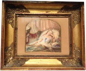Christina Robertson (1796-1854) - Aquarelle - Othello Et Desdémone