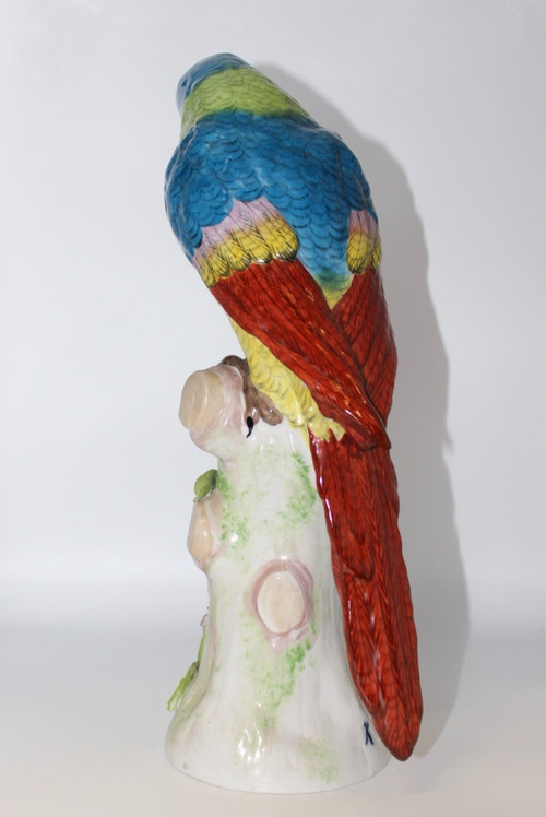Porcelain Parrot In The Taste Of Meissen XX