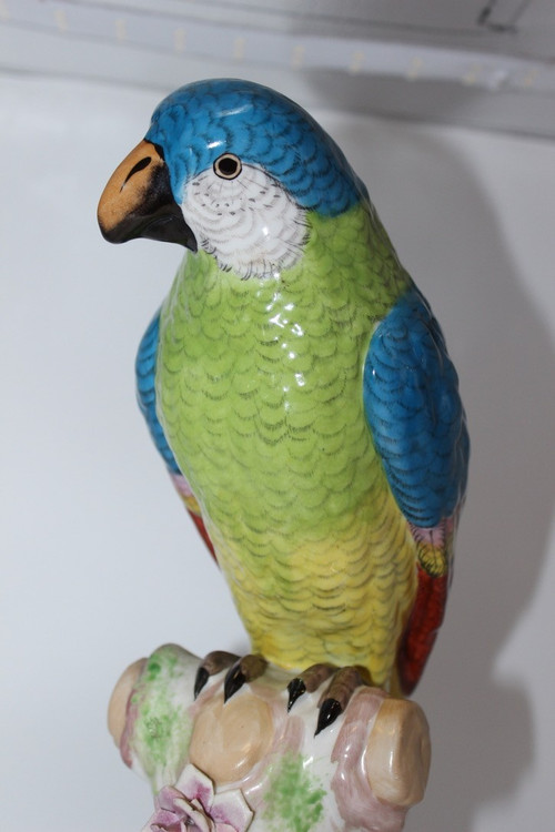 Porcelain Parrot In The Taste Of Meissen XX