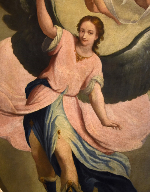 Der Schutzengel, Claudio Ridolfi (Verona, um 1570 - 1644) Kreis/Werkstatt