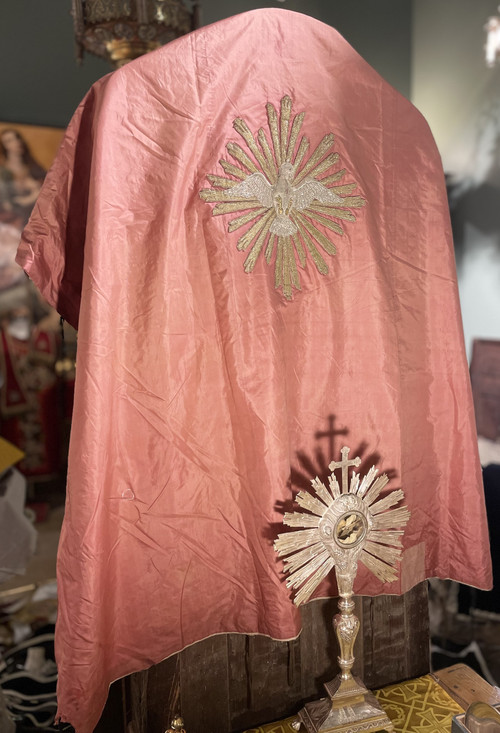 Embroidered Procession Canopy Sky, Late 19th Century