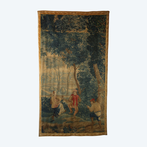 Feiner Wandteppich im Stil von Teniers - Oudenaarde, frühes 18. Jahrhundert