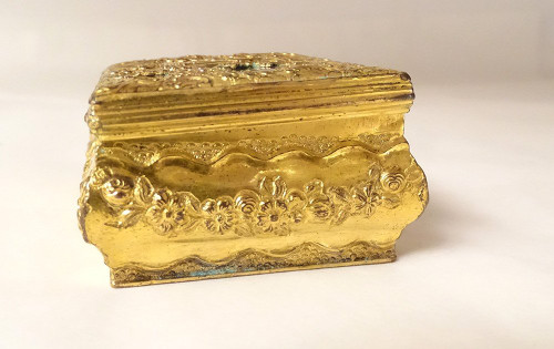 Petite Boîte Pomponne Agate Guirlandes Fleurs Coquille Fin XVIIIème XIXème