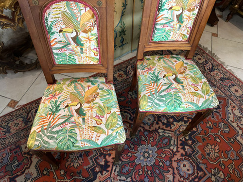 PAIR OF CONSULATE CHAIRS RETURN FROM EGYPT