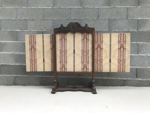 Carved wooden fireplace screen from the late 18th century