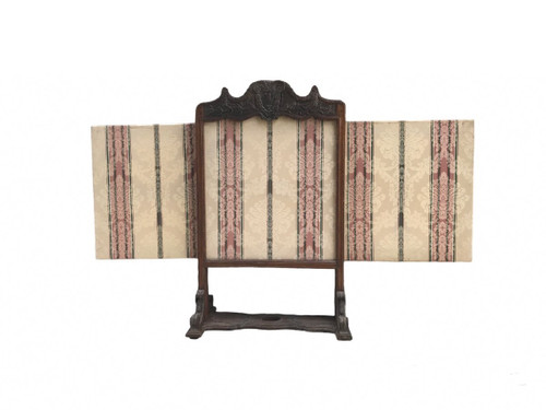 Carved wooden fireplace screen from the late 18th century