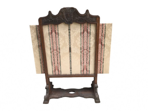 Carved wooden fireplace screen from the late 18th century